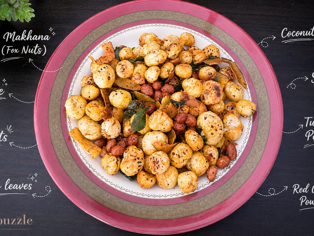 Spicy Makhana Namkeen (High-Protein Vrat Snack)